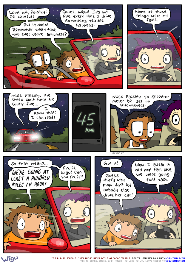 7:48pm | Hugo pronounces it 'speed OH meeter' and 'kill OH meeter'